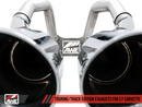 AWE Track Edition Axleback Exhaust for C7 Corvette without AFM Valves - Z06 / ZR1 / Z51 Manual 17+ / GS Manual -- Chrome Silver Tips-1