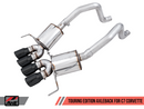 AWE Touring Edition Axleback Exhaust for C7 Corvette without AFM Valves - Z06 / ZR1 / Z51 Manual 17+ / GS Manual -- Diamond Black Tips-7