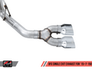 AWE 0FG Single Exit Exhaust for '15-'20 F-150 - 4.5" Chrome Silver Tips-4
