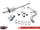 AWE 0FG Single Exit Exhaust for '15-'20 F-150 - 4.5" Chrome Silver Tips-6