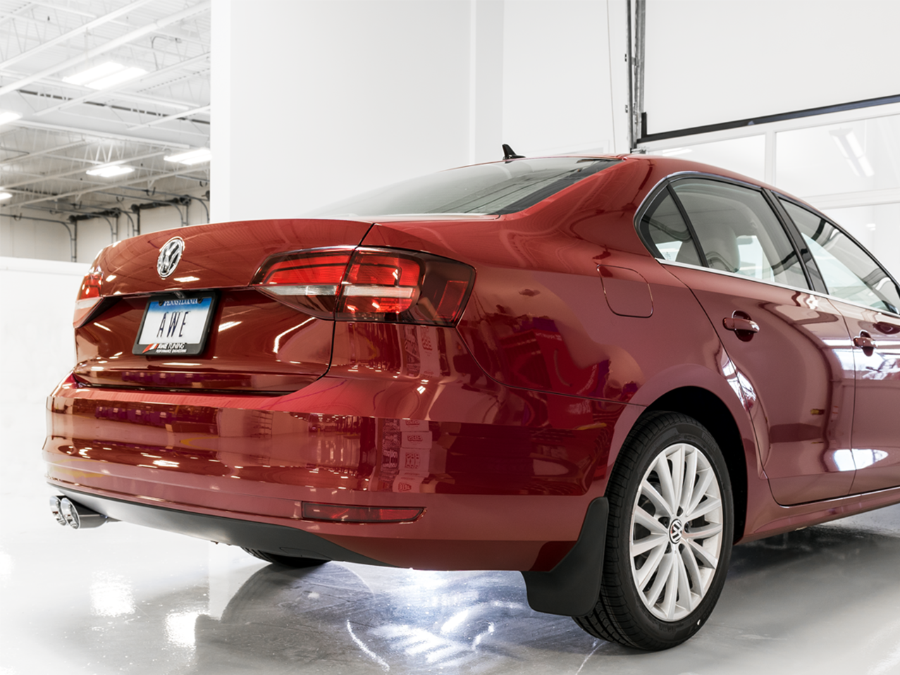 AWE Touring Edition Exhaust for MK6 Jetta 1.4T - Chrome Silver Tips - 0