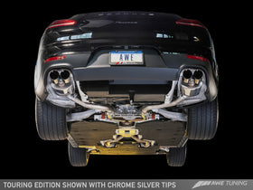 AWE Touring Edition Exhaust for 970 Panamera 2/4 (2014+) -- With Chrome Silver Tips - 0