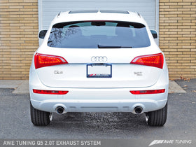 AWE Touring Edition Exhaust for 8R Q5 2.0T - Polished Silver Tips - 0