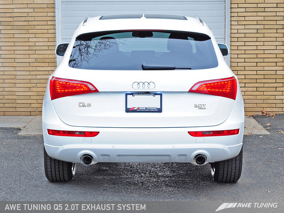 AWE Touring Edition Exhaust for 8R Q5 2.0T - Polished Silver Tips