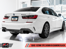 AWE Track Edition Exhaust for G20 M340i - Diamond Black Tips-3