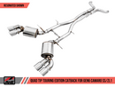 AWE Touring Edition Catback Exhaust for Gen6 Camaro SS / ZL1 - Non-Resonated - Chrome Silver Tips (Quad Outlet)-8