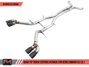 AWE Track Edition Catback Exhaust for Gen6 Camaro SS / ZL1 - Non-Resonated - Diamond Black Tips (Quad Outlet)-4