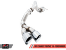 AWE 0FG Exhaust with BashGuard for Ford Ranger - Dual Chrome Silver Tips-10