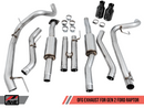 AWE 0 FG Exhaust for Gen 2 Ford Raptor (Resonated Peformance Cat-back) - Diamond Black 5" Tips-1