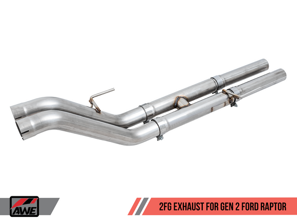 AWE 2 FG Exhaust for Gen 2 Ford Raptor (Performance H-Pipe)