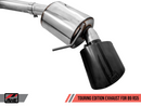 AWE Touring Edition Exhaust for Audi B9 RS 5 - Resonated for Performance Catalysts - Diamond Black RS-style Tips-6