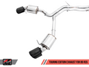 AWE Touring Edition Exhaust for Audi B9 RS 5 Coupe - Non-Resonated - Diamond Black RS-style Tips-7