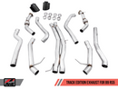 AWE Track Edition Exhaust for Audi B9 RS 5 Coupe - Non-Resonated - Diamond Black RS-style Tips-1