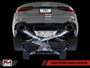 AWE Track Edition Exhaust for Audi B9 RS 5 - Resonated for Performance Catalysts - Diamond Black RS-style Tips-7
