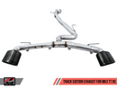 AWE Track Edition Exhaust for Audi MK3 TT RS - Diamond Black RS-style Tips-2