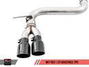 AWE Track Edition Exhaust for VW MK7 Golf 1.8T - Diamond Black Tips (90mm)-3