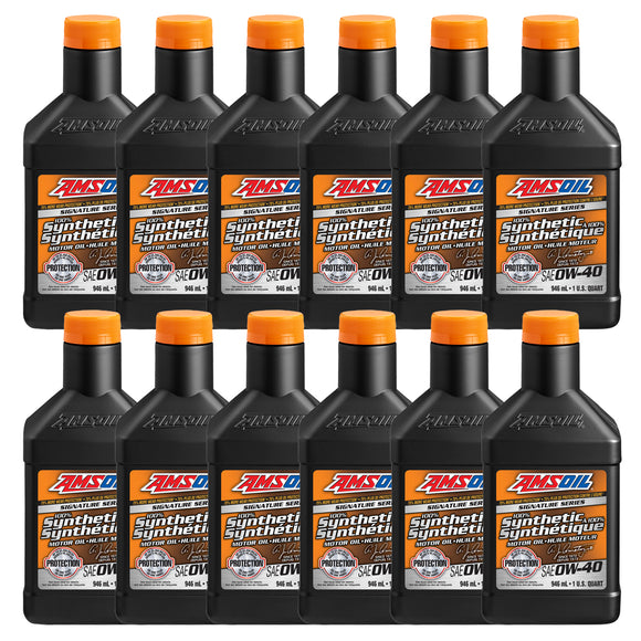 AMSOIL Signature Series 0W-40 100% Synthetic Motor Oil Case of 12