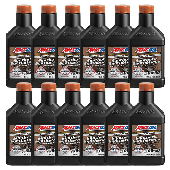 AMSOIL Signature Series 0W-30 100% Synthetic Motor Oil Case of 12