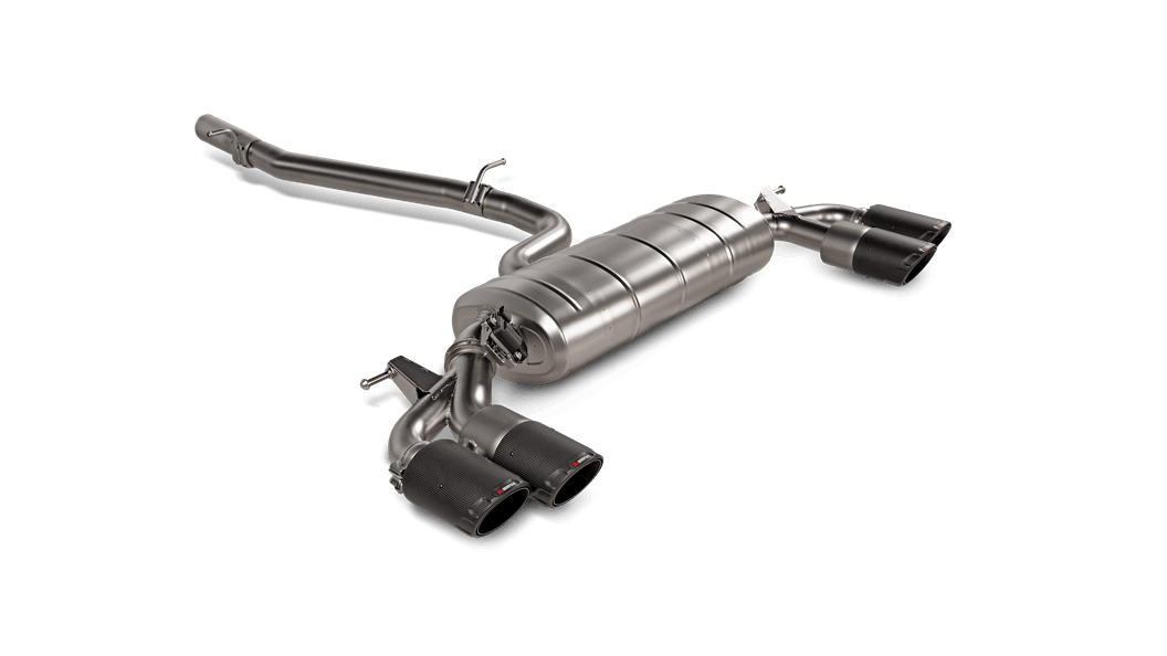 Akrapovic 2021+ Audi S3 Sedan (8Y) Evolution Line Cat Back (Titanium) w/Carbon Tips - 0