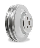 Mr. Gasket Chrome Water Pump Pulley - Double Groove 1965-1969 Ford 289/302/351W-1