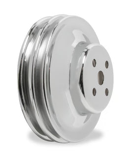 Mr. Gasket Chrome Water Pump Pulley - Double Groove 1965-1969 Ford 289/302/351W