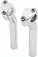 Bikers Choice Chrome 6.5 Inch Smooth Top Pullback Handlebar Risers