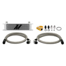 Mishimoto Universal Thermostatic 10 Row Oil Cooler Kit - Silver-1