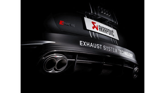 Akrapovic 2020+ Audi RS Q8 (4M) Evolution Line Cat Back (Titanium) w/Carbon Fiber/Titanium Tips