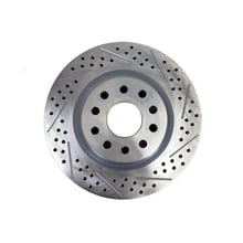 Baer Service Parts 12.000" X 1.020", 5x4.50"/5x4.75"BC, 2.780" Register, 1-Piece, Left, Slot Drilled & Zinc-Plated Finish (Modified Drum Lip for Early Big Bearing Systems)