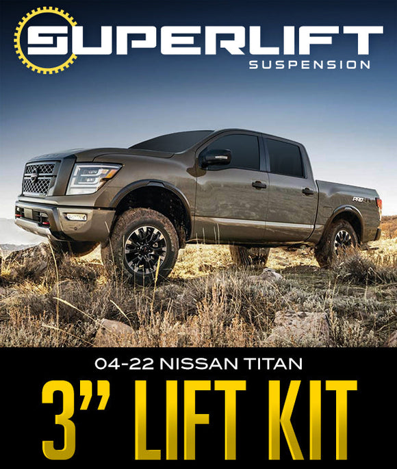 SUPERLIFT SUSPENSION 3" LIFT KIT: 2004–2022 NISSAN TITAN