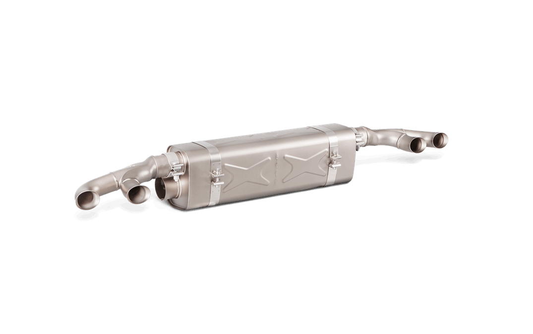Akrapovic 16-17 Porsche 911 Turbo/Turbo S (991.2) Slip-On Line (Titanium) (Req. Tips/Diffuser) - 0