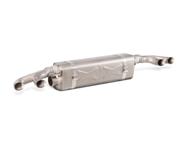 Akrapovic 16-19 Porsche 911 Turbo/Turbo S (991.2) Slip-On Line (Titanium) w/ Tips & Gloss Diffuser - 0
