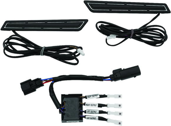 Kuryakyn LED Saddlebag Hinge Accents Black