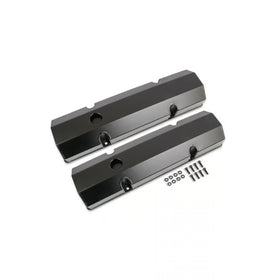 Mr. Gasket Fabricated Aluminum Valve Covers - Black Finish 1960-1986 Chevrolet 262-400 Gen I Small Block