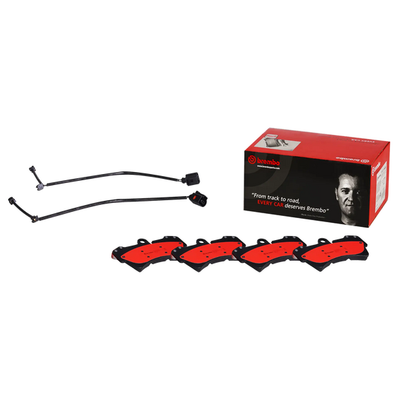 Brembo 07-15 Q7/03-06 Porsche Cayenne/04-10 VW Touareg Front Premium NAO Ceramic OE Equivalent Pad 95535193911