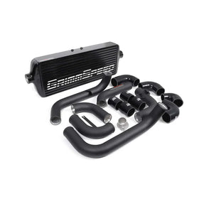 Grimmspeed Front Mount Intercooler Kit Black Coated Black Piping For Subaru 08-14 WRX