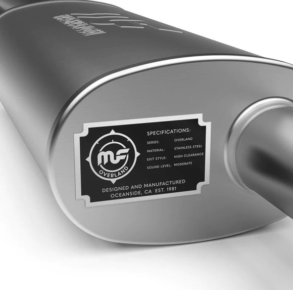 MAGNAFLOW OVERLAND SERIES AXLE-BACK EXHAUST SYSTEM: 2007–2018 JEEP WRANGLER JK