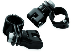 Kuryakyn 1-1/4inch Magnum Quick Clamp With Clevis Black (Pair)