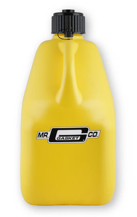 MR GASKET UTILITY JUG 5 GAL YELLOW W/HOSE SQUARE