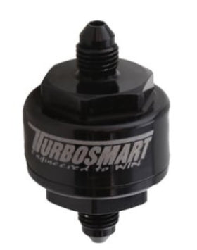 Billet Turbo Oil Feed Filter 44um -4AN – Black