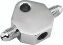 Bikers Choice Chrome Brake Tee 1/8 NPT Center Hole Male AN-3 Side Holes-1