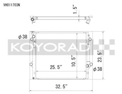 Koyorad 03-09 Toyota 4Runner/Lexus GX470 4.7l Aluminum Radiator - Off-Road Use Only