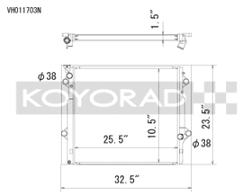 Koyorad 03-09 Toyota 4Runner/Lexus GX470 4.7l Aluminum Radiator - Off-Road Use Only - 0