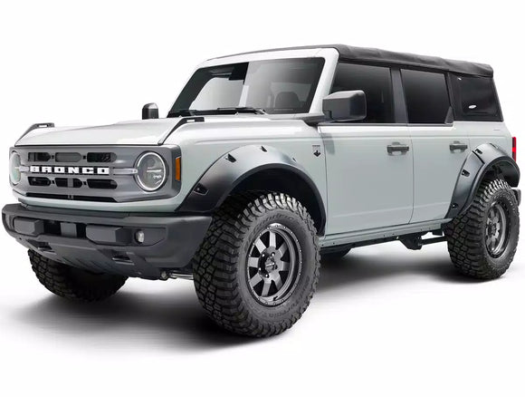 Bushwacker 2021+ Ford Bronco 4-Door Pocket Style Flares 4pc - Black