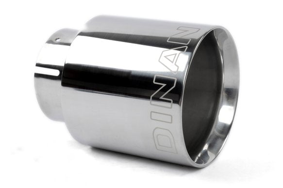 Dinan Double-Walled Clamp-On Exhaust Tip Polished - 4" Outlet, 3" Inlet