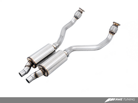 AWE Tuning Audi B8 / C7 3.0T Resonated Downpipes for S4 / S5 / A6 / A7 - 0
