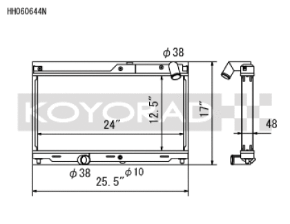 Koyo 93-95 Mazda RX-7 1.3L Turbo N-FLO (Dual Pass) Radiator