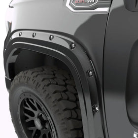 EGR 19-23 Gmc Sierra 1500 Painted To Code Traditional Bolt-On Look Fender Flares Black Set Of 4 - 0
