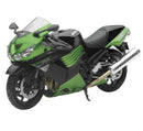 New Ray Toys Kawasaki ZX-14 Street Bike (Green) Scale/ - 1:12-1
