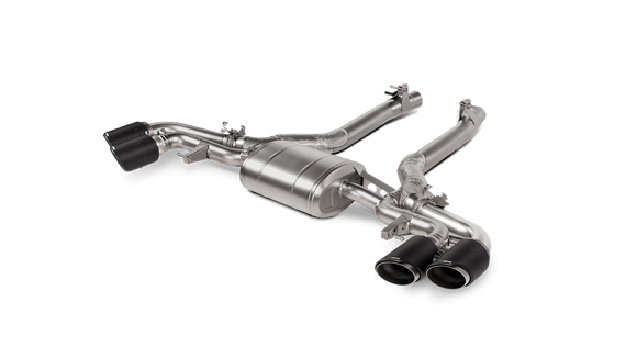 Akrapovic 2020+ BMW X5M (F95)/X6M (F96) Slip-On Line (Titanium) w/Carbon Fiber Titanium Tips